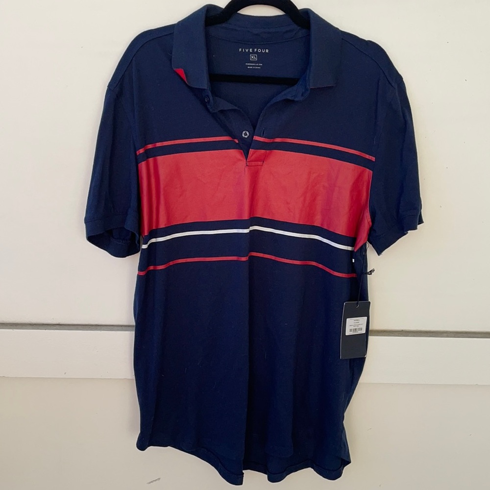 New Five Four Navy Blue Polo
